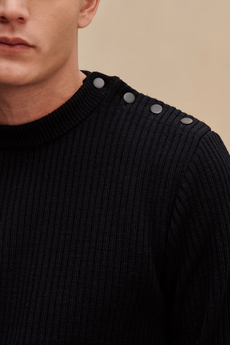 Pull marin Newport bleu marine pour Homme