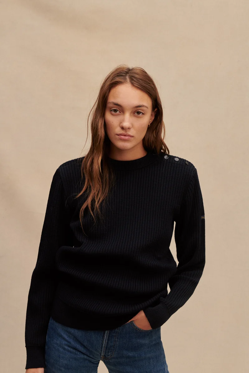 Pull marin Newport bleu marine pour Femme