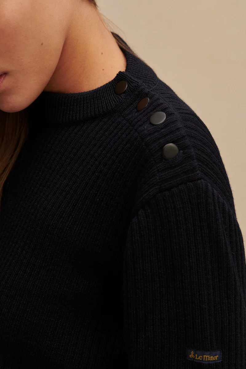 Pull marin Newport bleu marine pour Femme