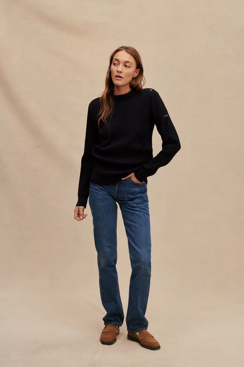 Pull marin Newport bleu marine pour Femme