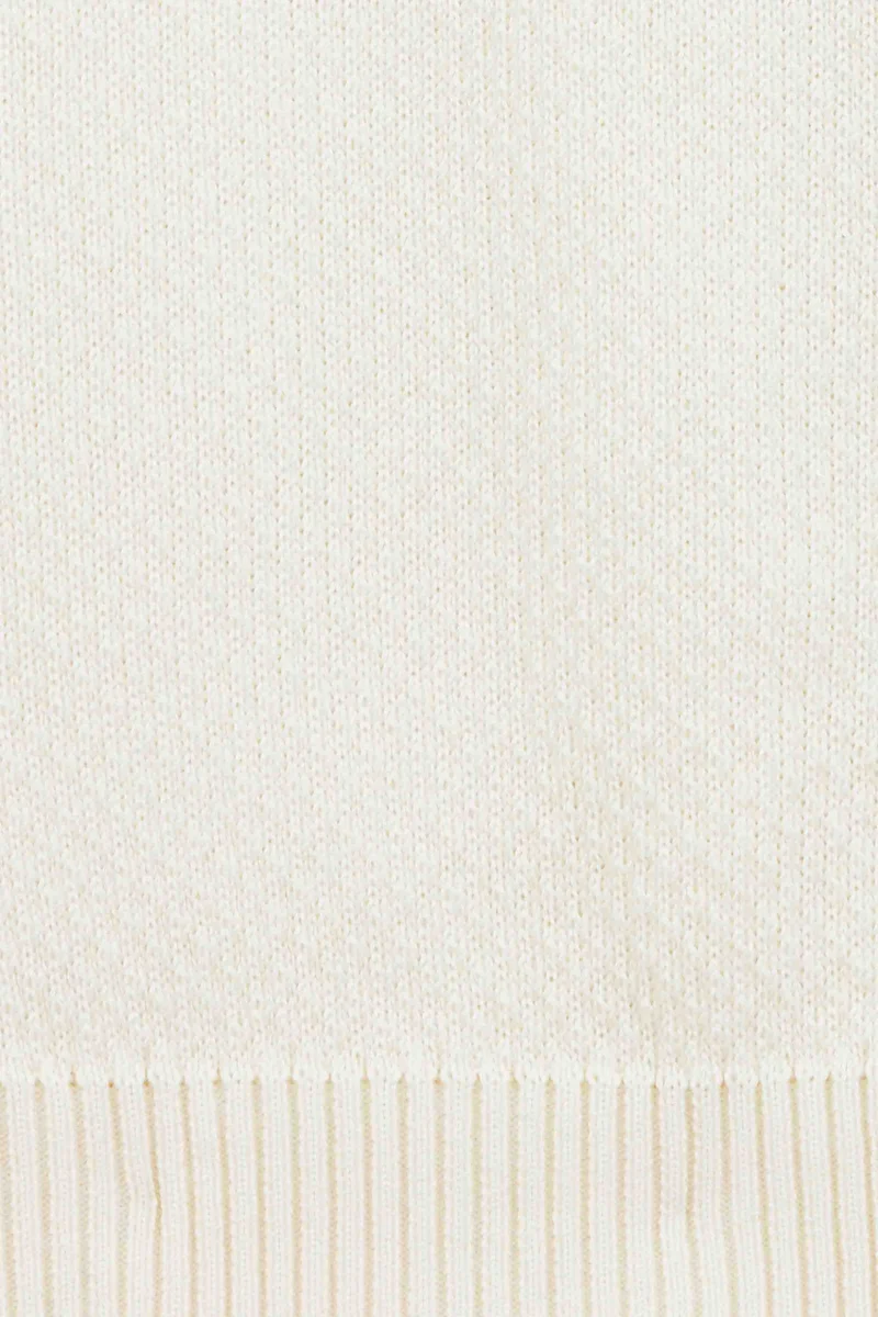 Pull col rond Norvégien écru pour homme