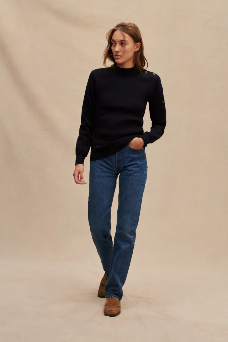 Pull marin bleu marine pour femme