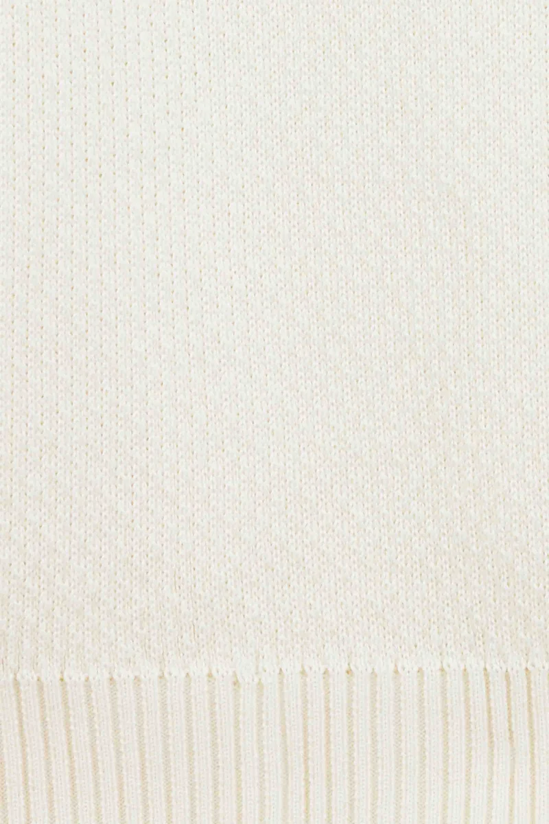 Pull col roulé Norvégien écru pour homme
