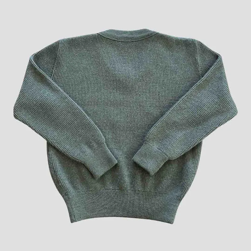 Pull col V kaki MBL - Seconde main