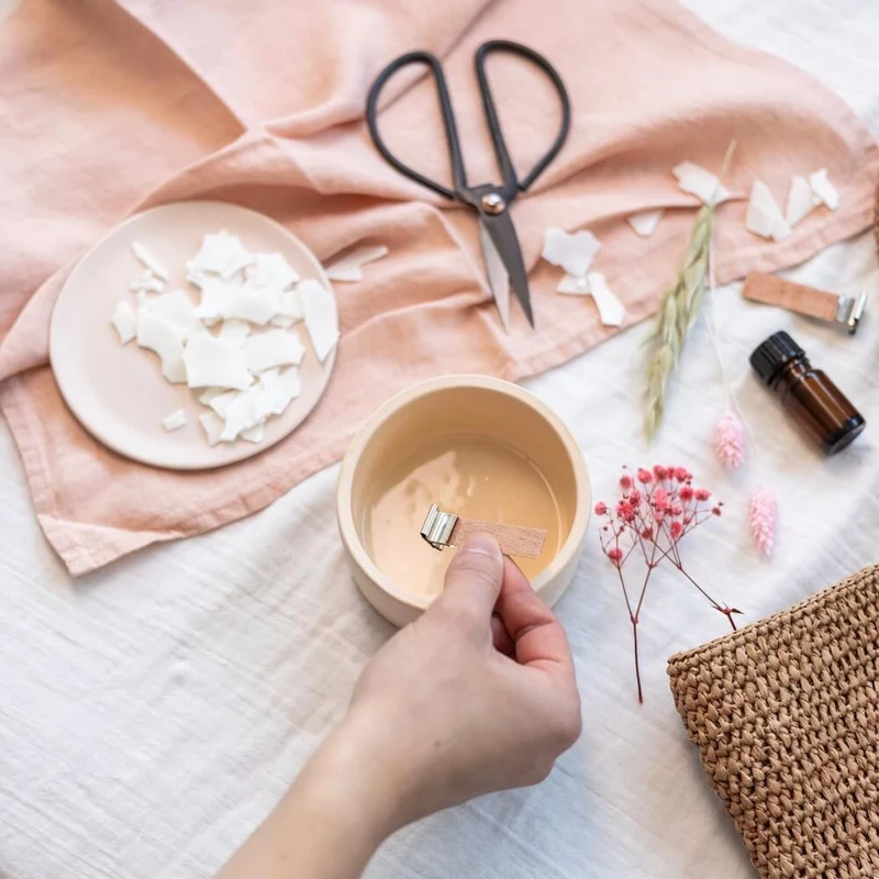 Kit DIY bougie fleurie Hector