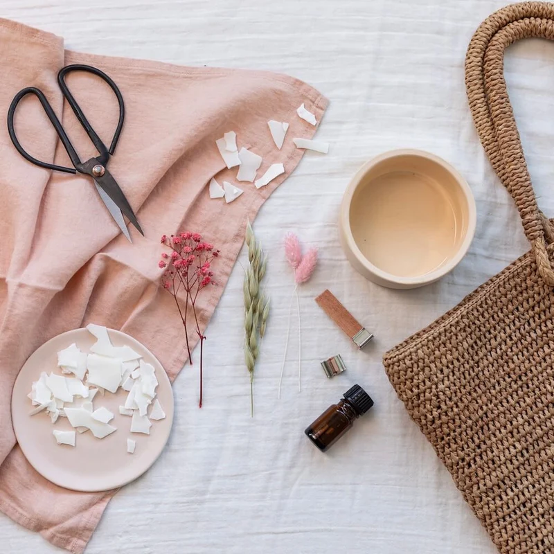 Kit DIY bougie fleurie Hector