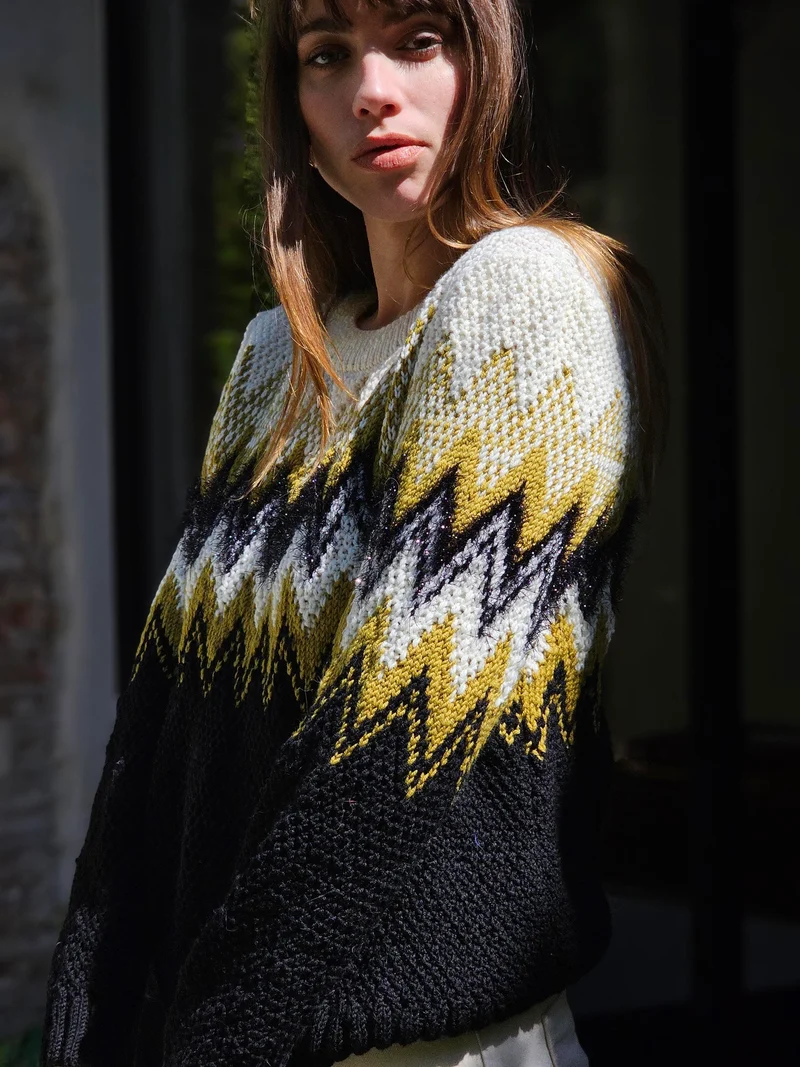 Pull Simona à tricoter.