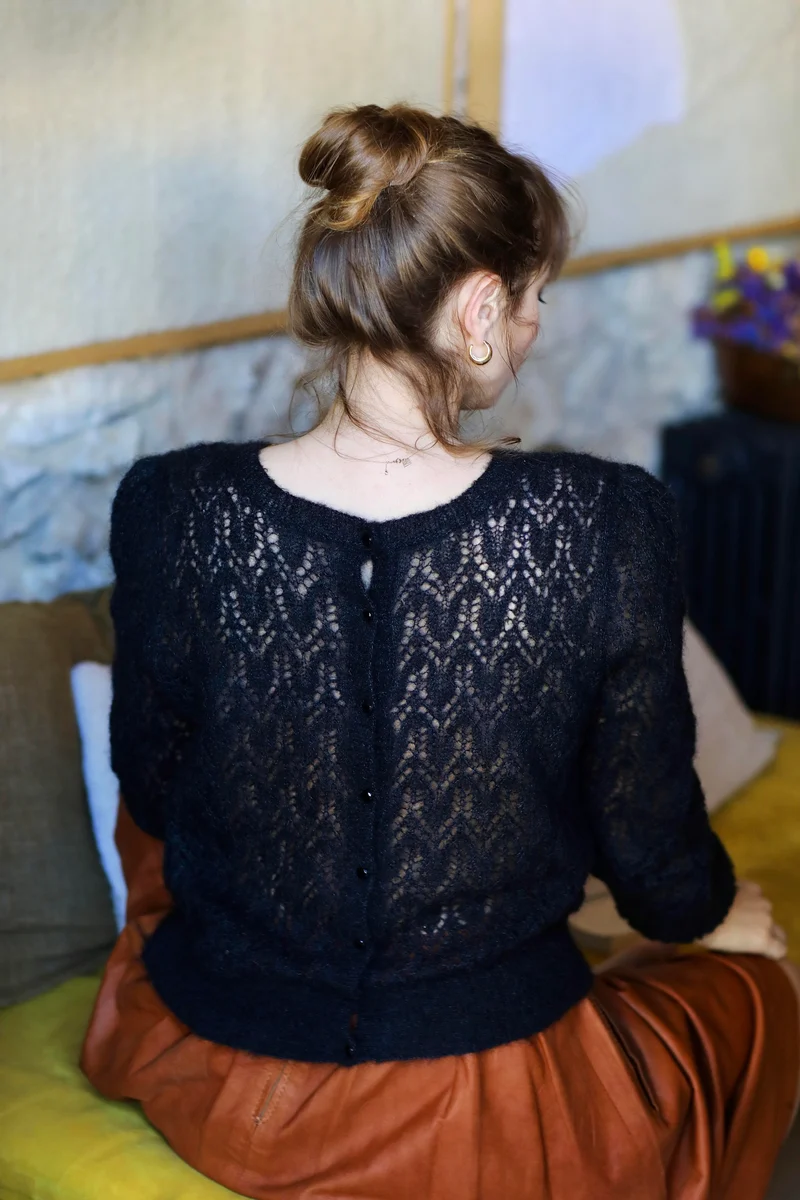 Cardigan Cesaria à tricoter.