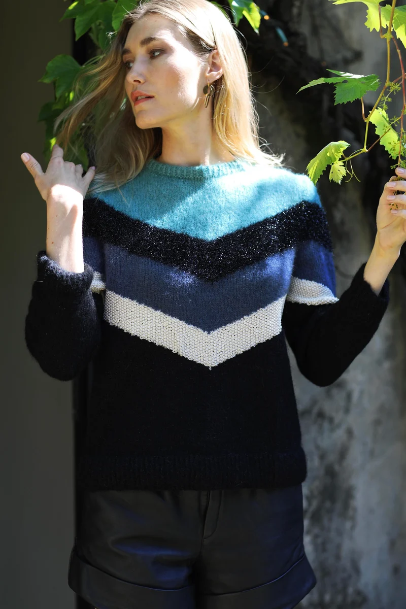 Pull Donna à tricoter.
