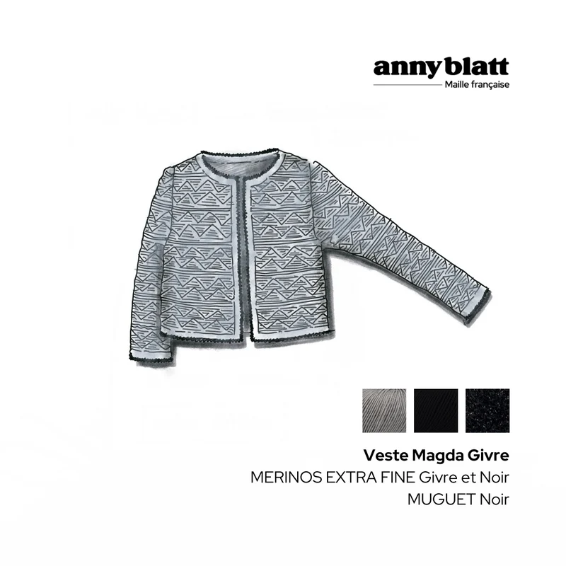 Veste Magda à tricoter.