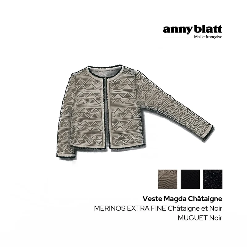 Veste Magda à tricoter.