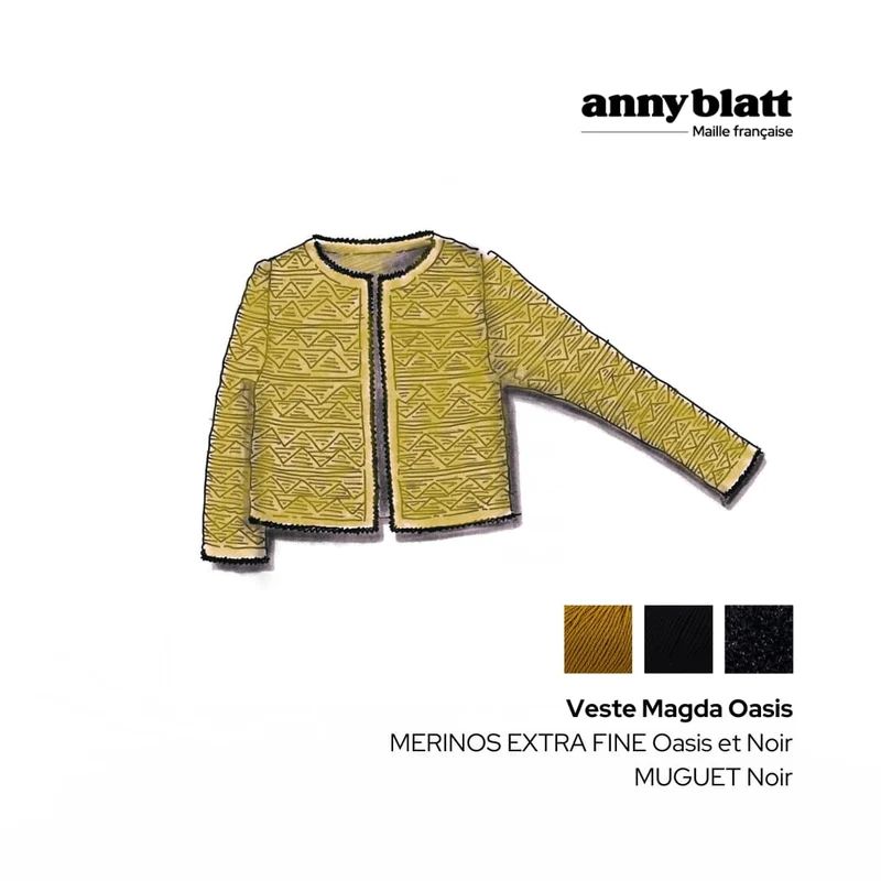 Veste Magda à tricoter.