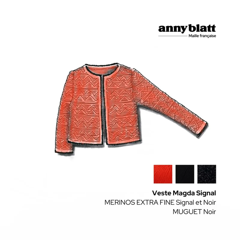 Veste Magda à tricoter.