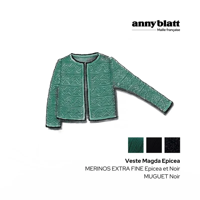 Veste Magda à tricoter.