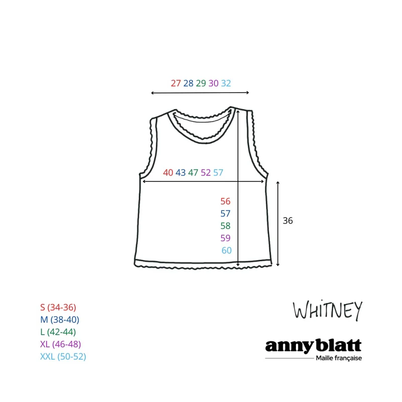 Top Whitney au crochet.