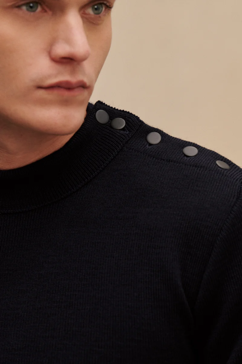 Pull marin bleu marine pour homme