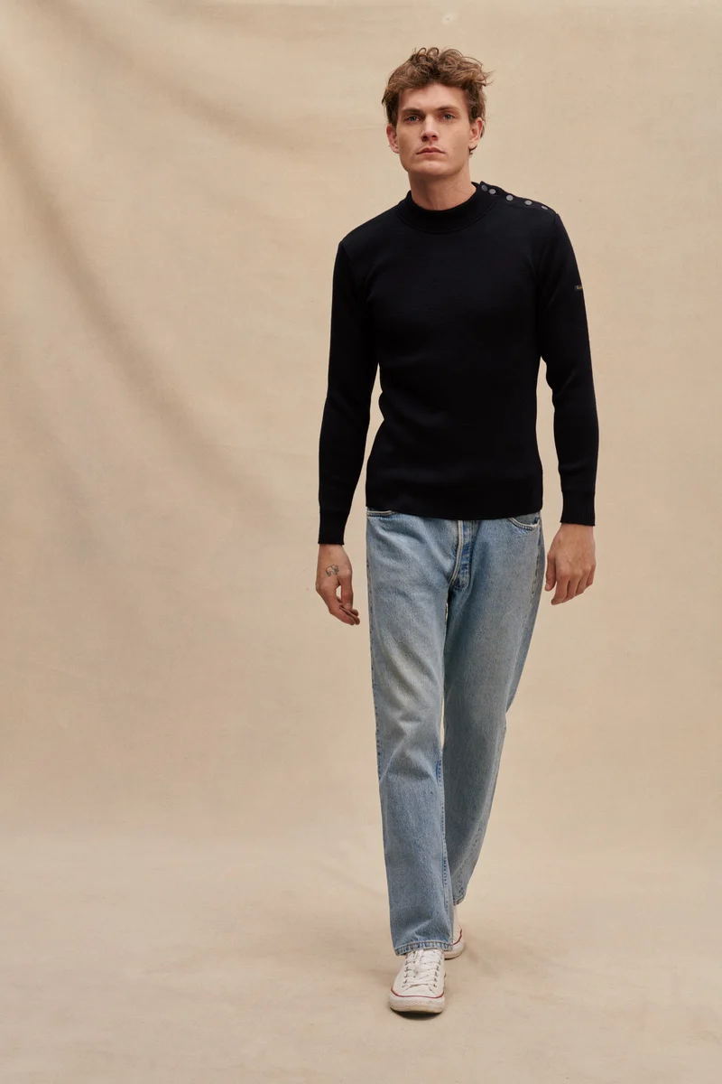 Pull marin bleu marine pour homme