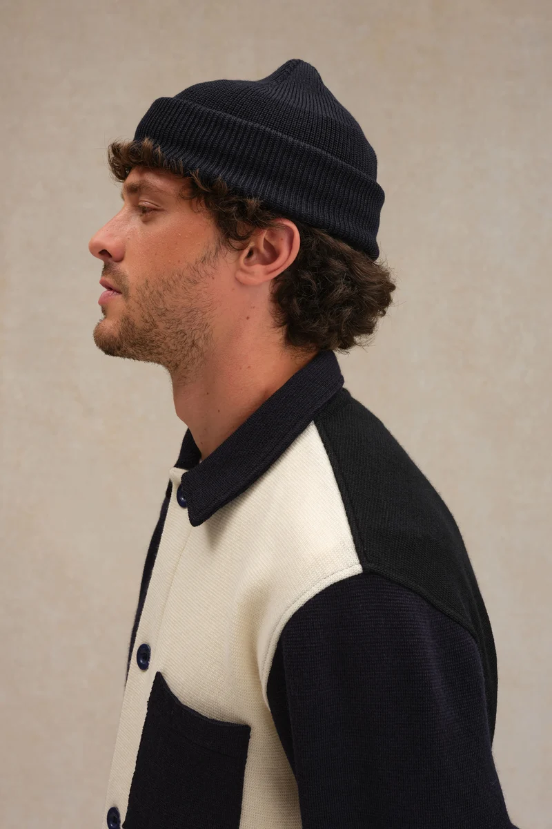 Le véritable bonnet de la Marine nationale bleu encre