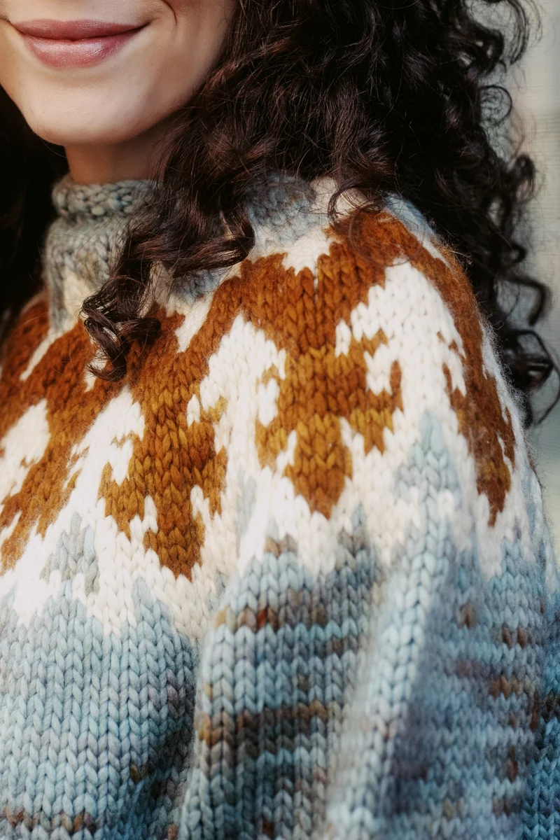 Acanthus Yoke Pullover | Knitting Pattern and Optional Kits