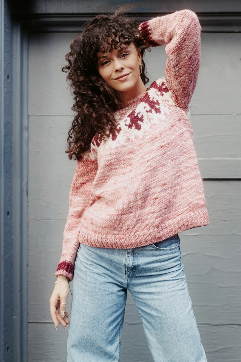 Acanthus Yoke Pullover | Knitting Pattern and Optional Kits