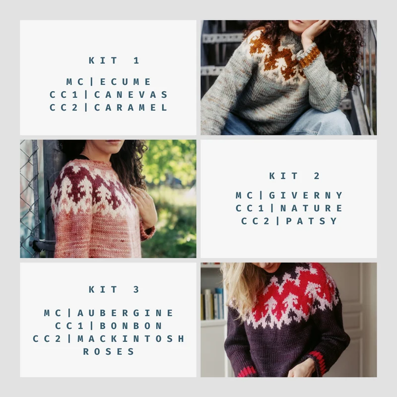 Acanthus Yoke Pullover | Knitting Pattern and Optional Kits