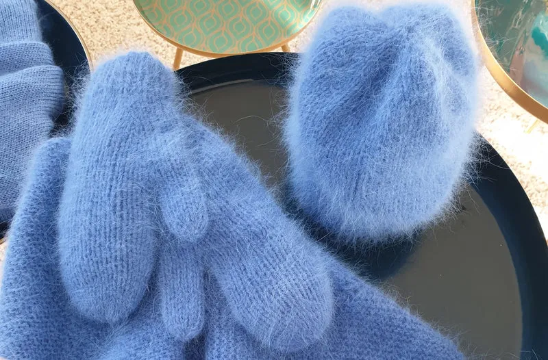 Moufles et bonnet Tignes à tricoter.
