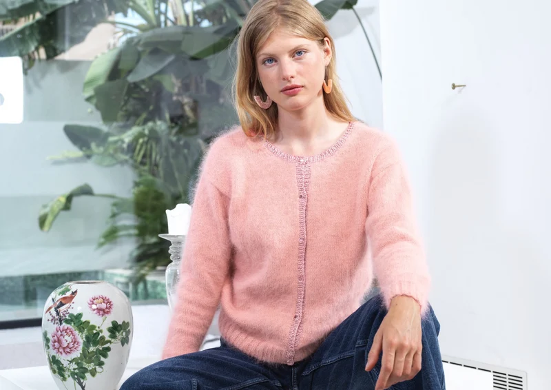 Cardigan Clarisse à tricoter.