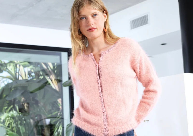 Cardigan Clarisse à tricoter.