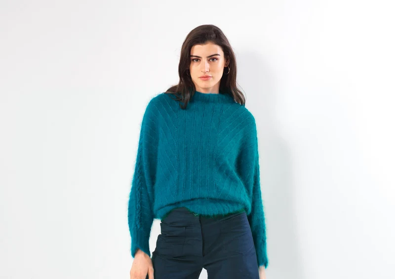Pull Cerbère uni à tricoter