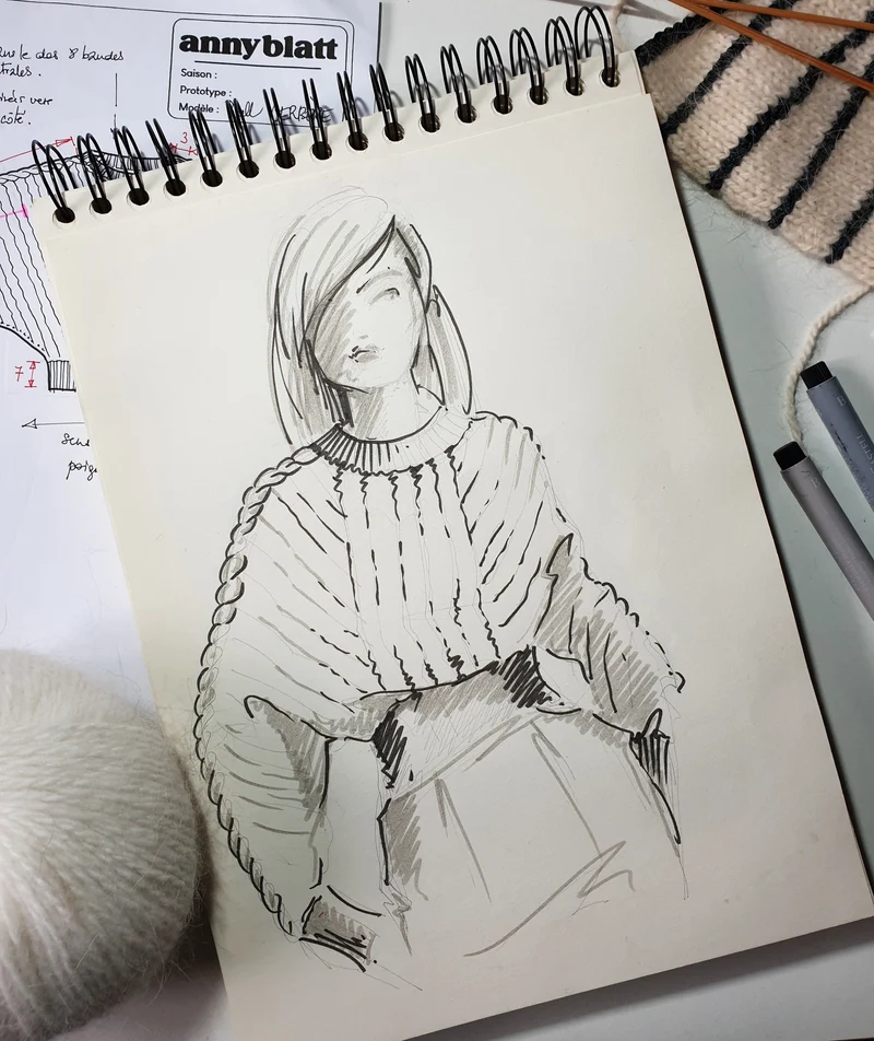 Pull Cerbère uni à tricoter