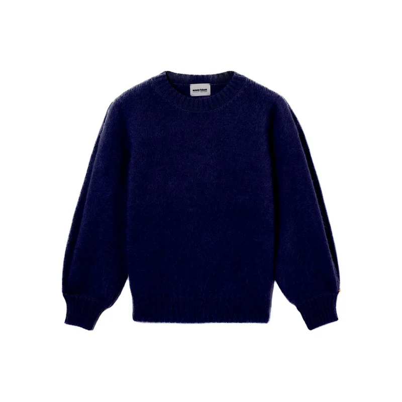 Pull Alix Angora Marine et doré.