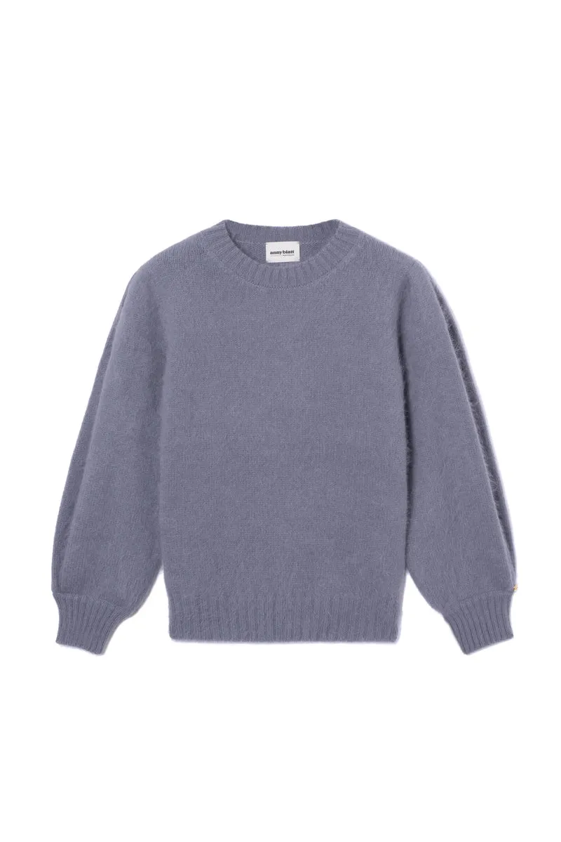 Pull Alix Angora gris cumulus.