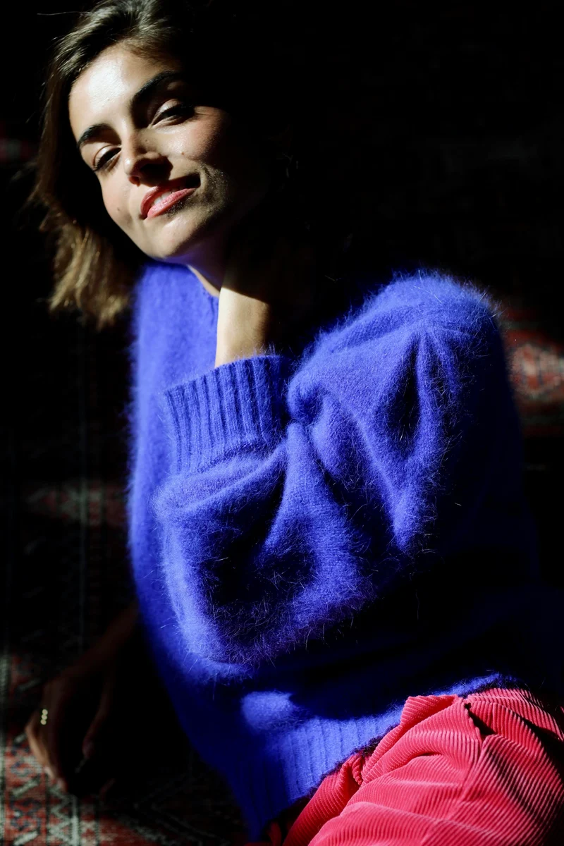 Pull Alix Angora Glycine.