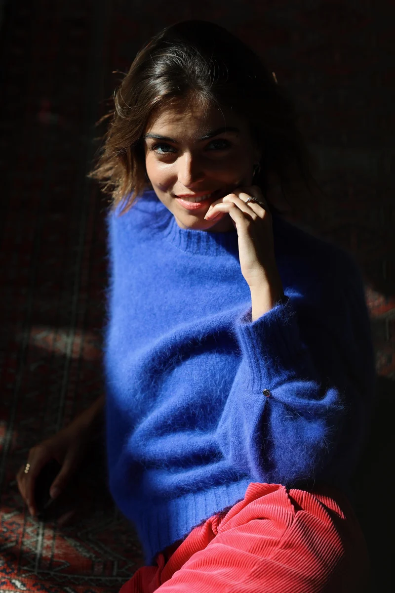 Pull Alix Angora Glycine.