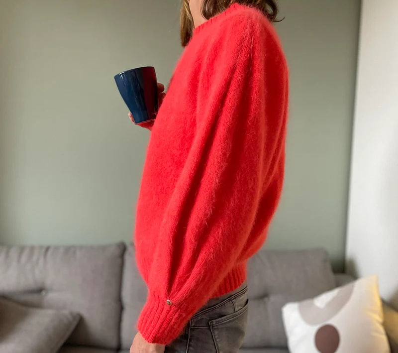 Pull Alix Angora Capucine.