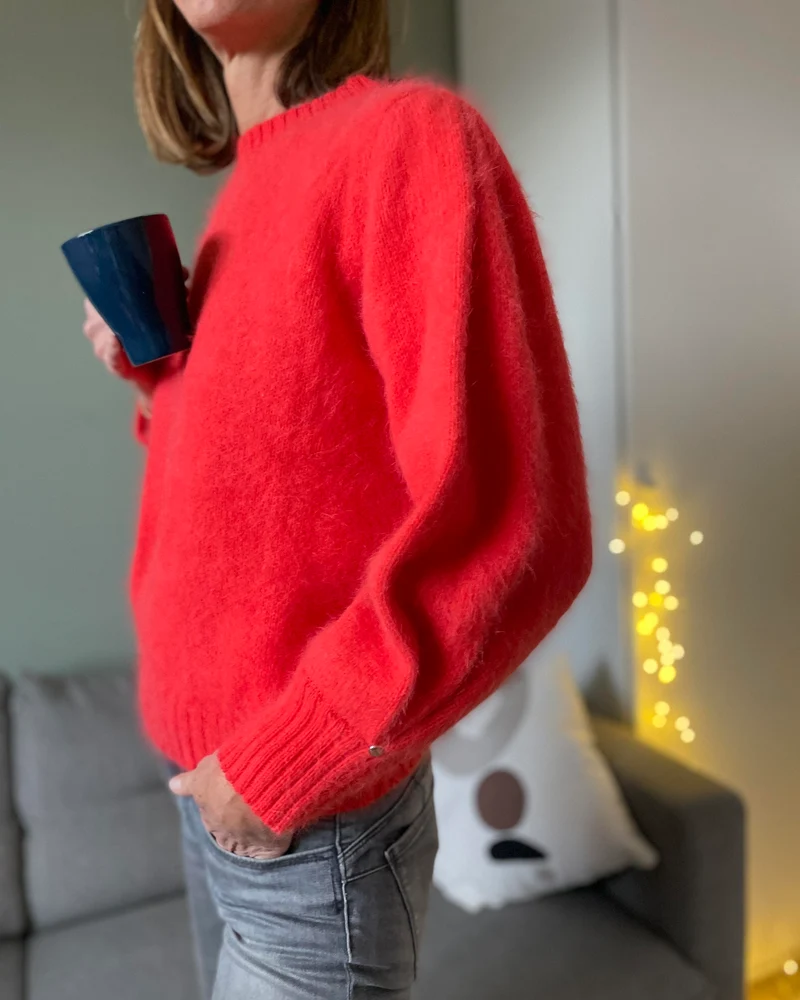 Pull Alix Angora Capucine.