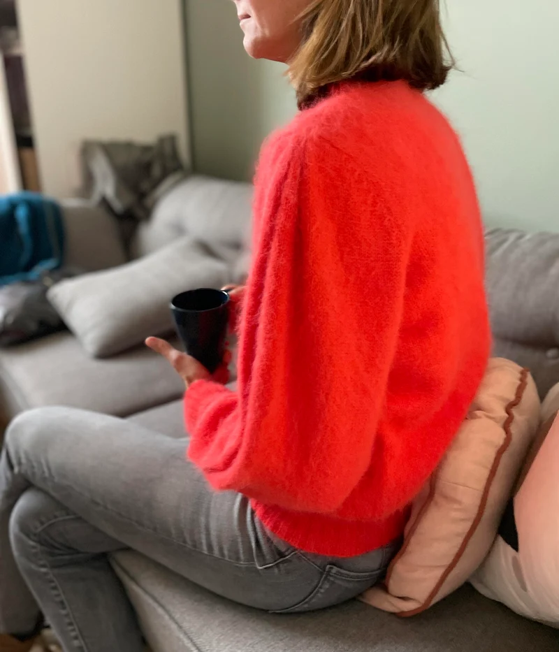 Pull Alix Angora Capucine.