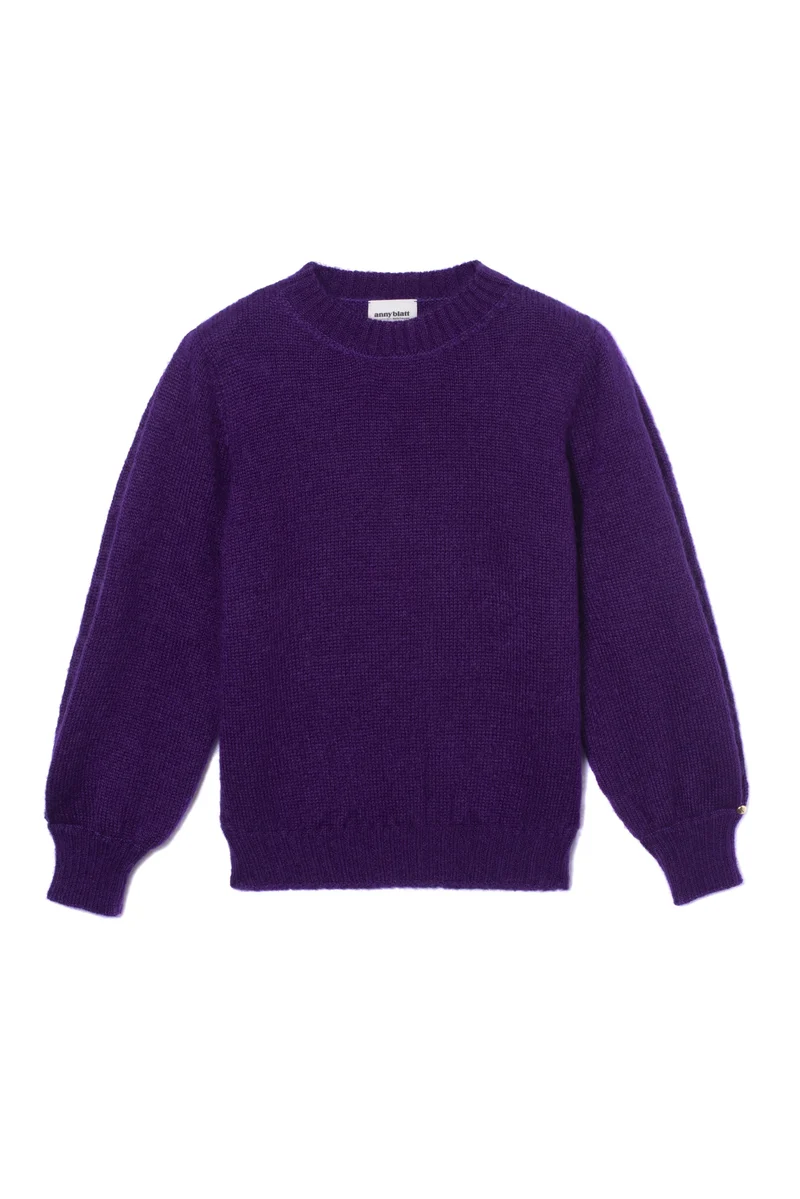 Pull Alix mohair et soie Mûre.