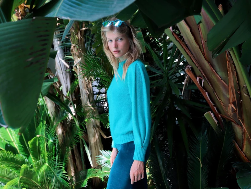 Pull Alix mohair et soie Tahiti.