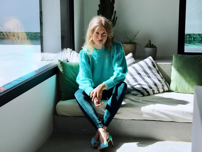 Pull Alix mohair et soie Tahiti.