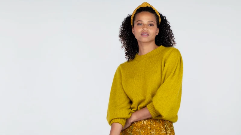 Pull Alix Mohair et soie palmier.