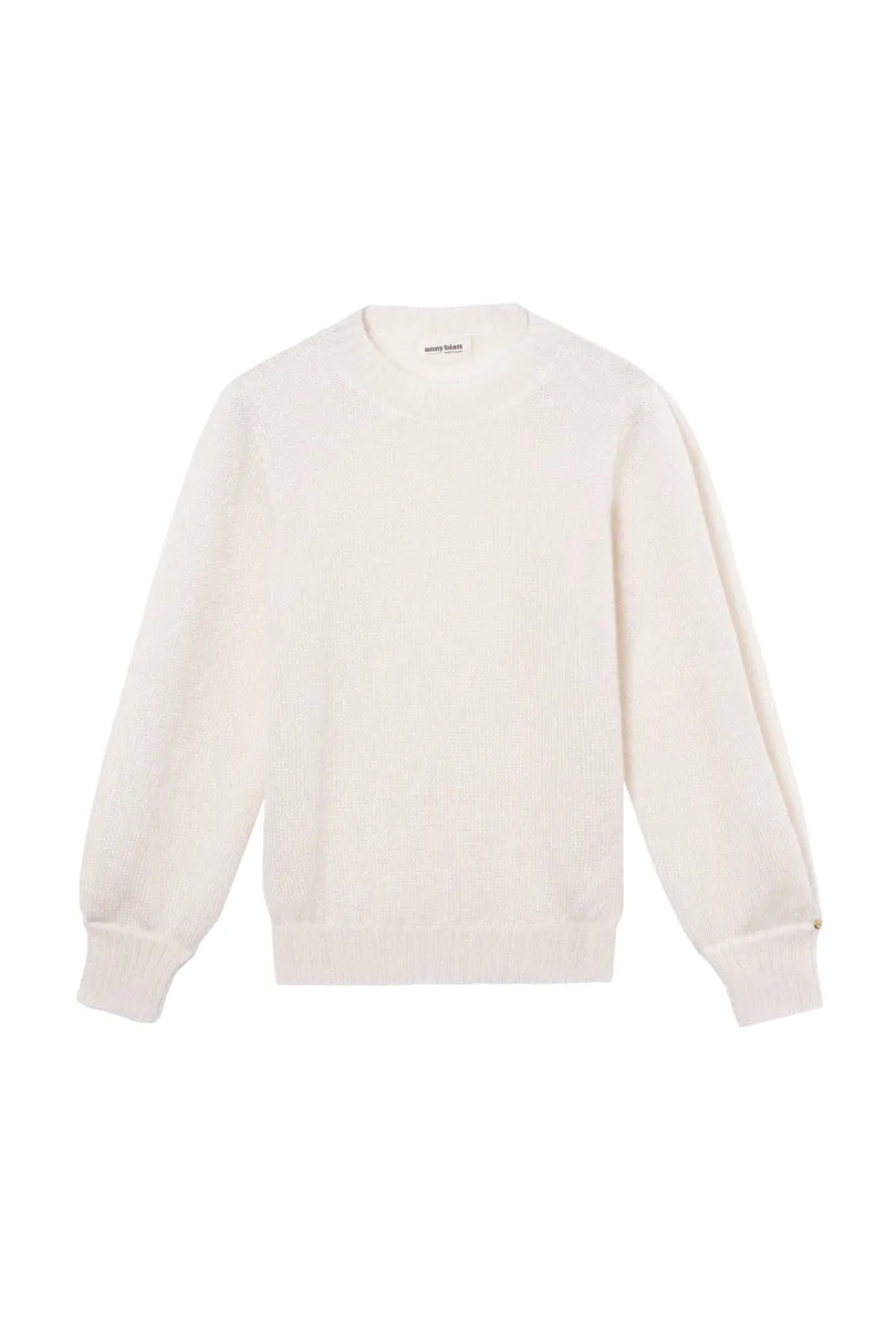 Pull Alix mohair et soie Naturel.