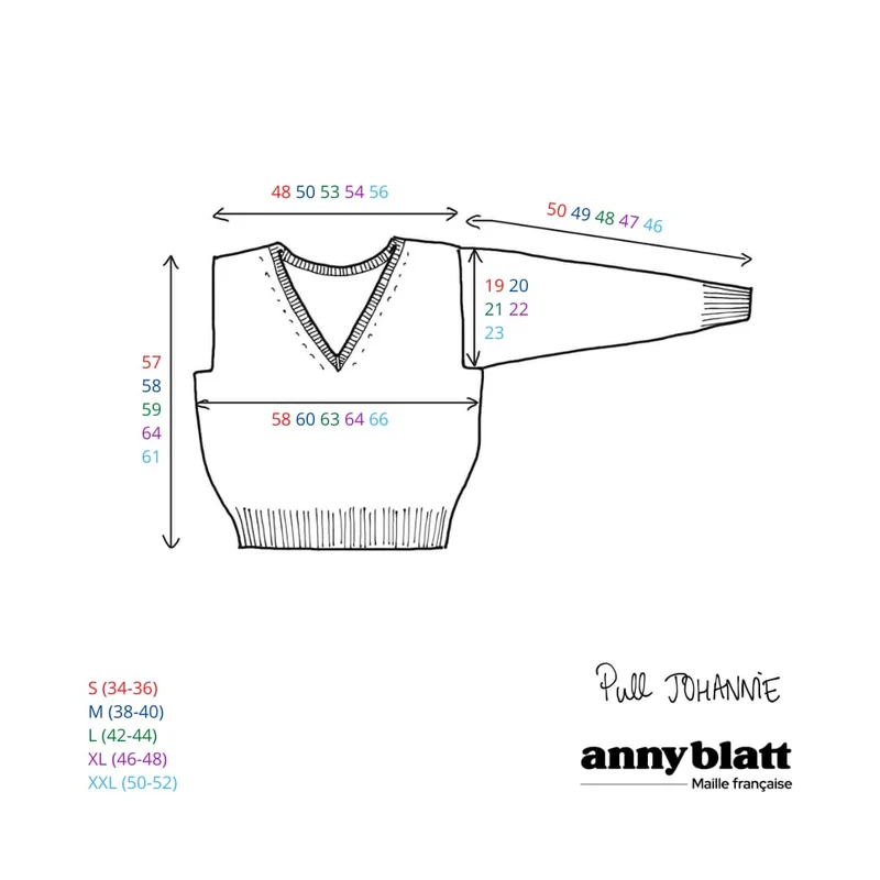 Pull Johannie à tricoter