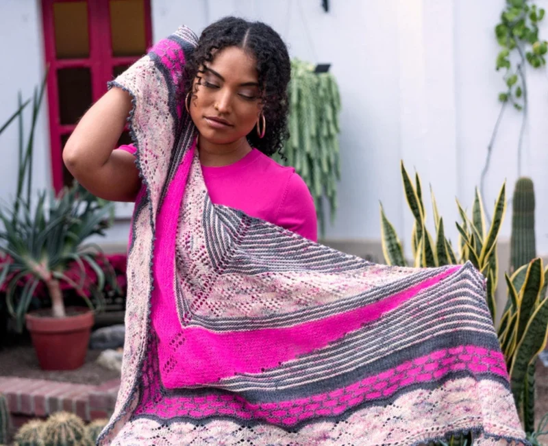 Bain de Soleil Shawl | Knitting Pattern and Optional Kits