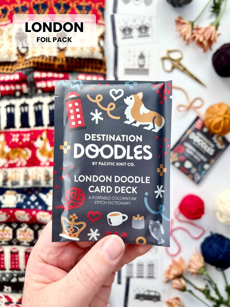 Doodle Card Deck for Knitters by Pacific Knit Co