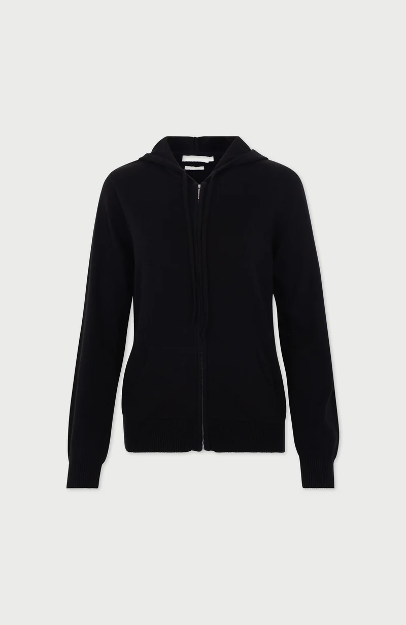 Womens Lightweight Cotton Zip Through Hoodie