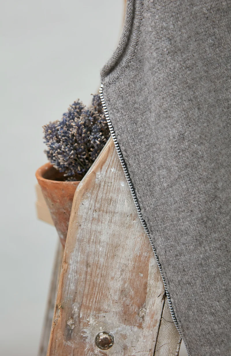 Womens Lambswool Knitted Gilet