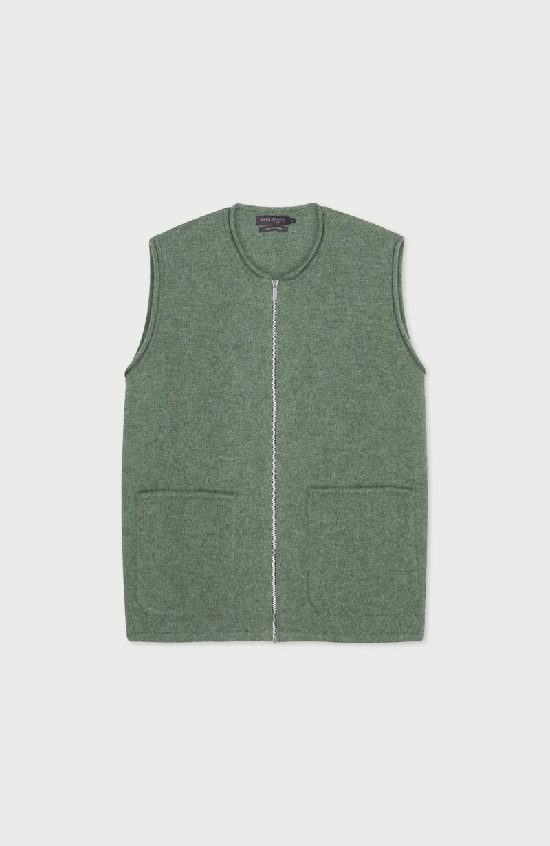 Womens Lambswool Knitted Gilet