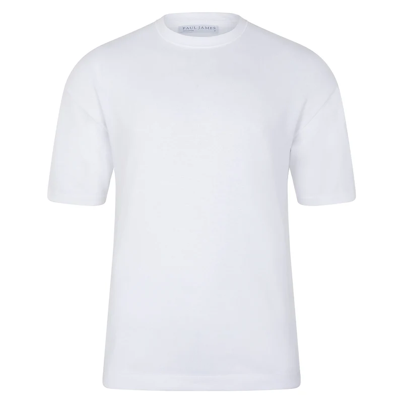 Womens Lightweight Cotton Oversized Knitted T-Shirt