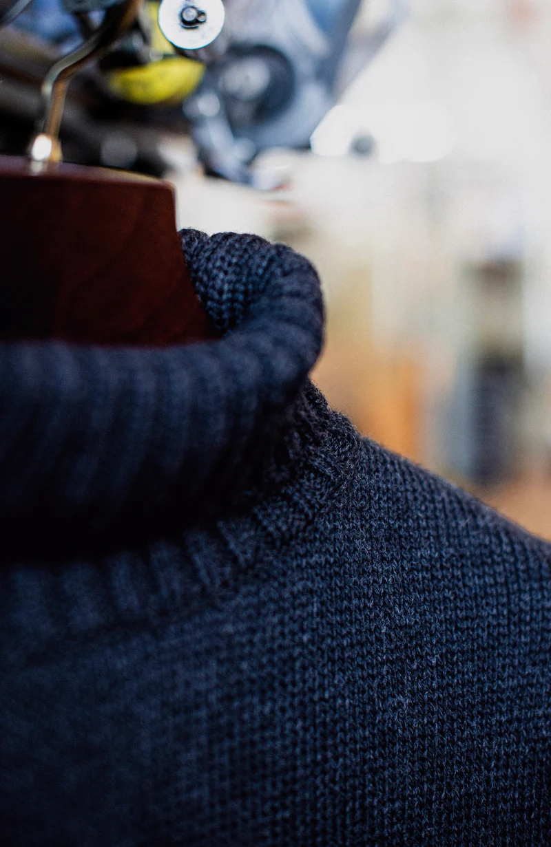 The Fitted Submariner - Roll Neck Merino Wool Jumper